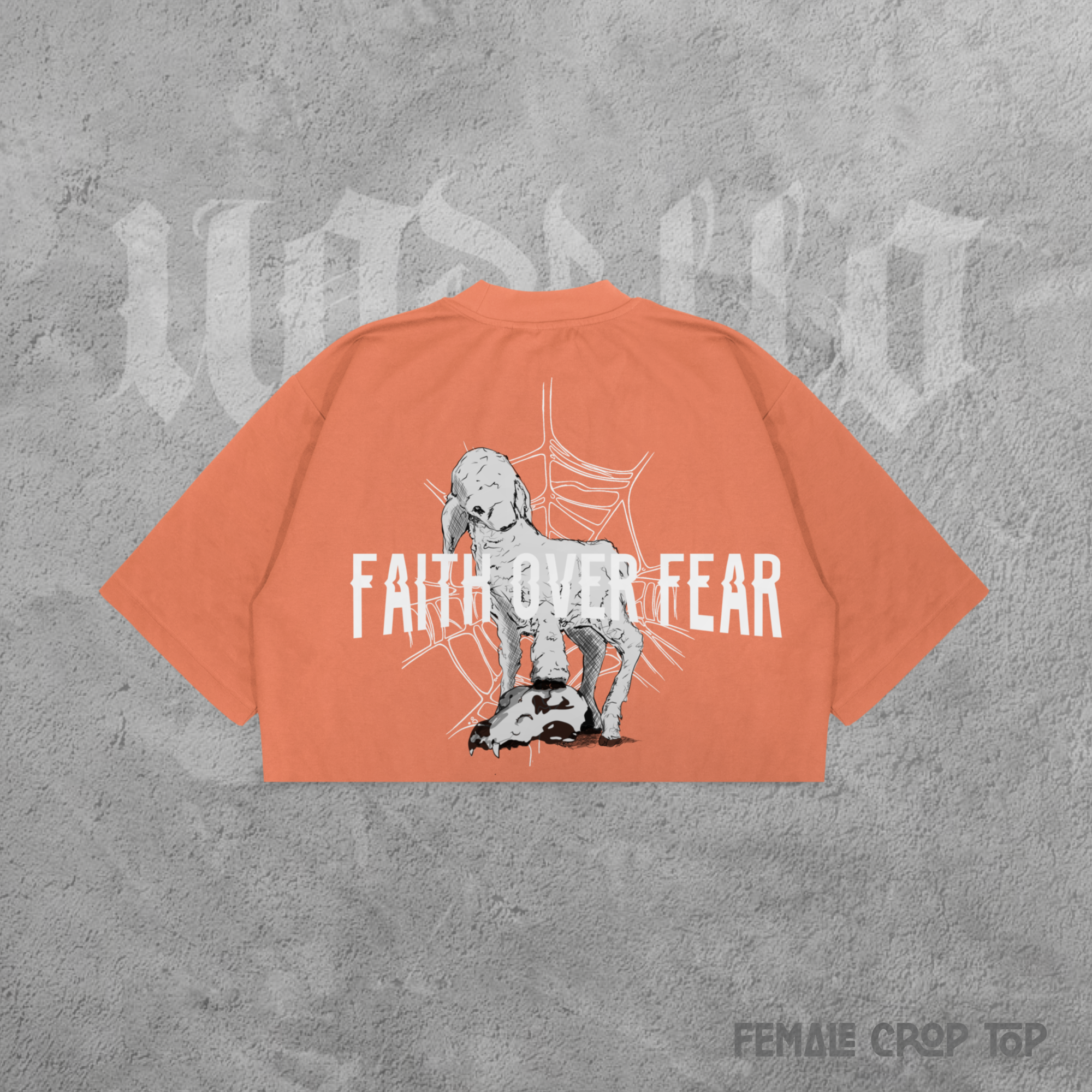 Faith Over Fear Female Crop Top_9