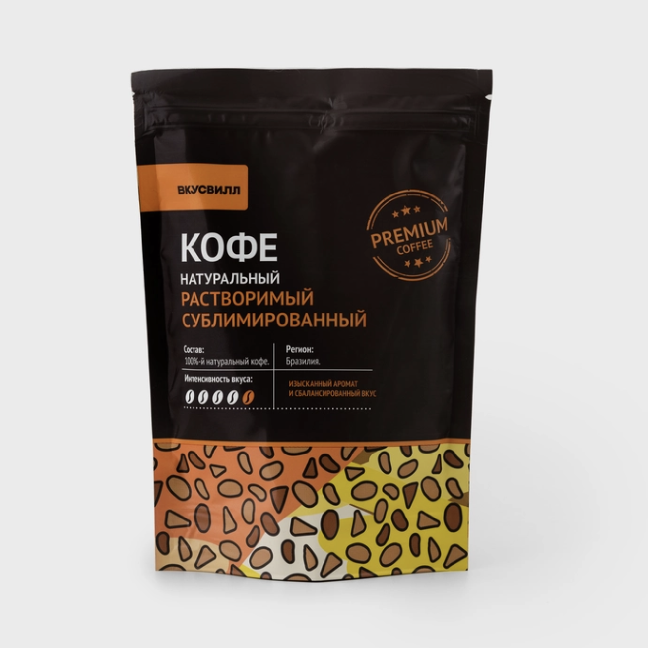 VkusVill Instant Freeze-Dried Natural Coffee 150g_0