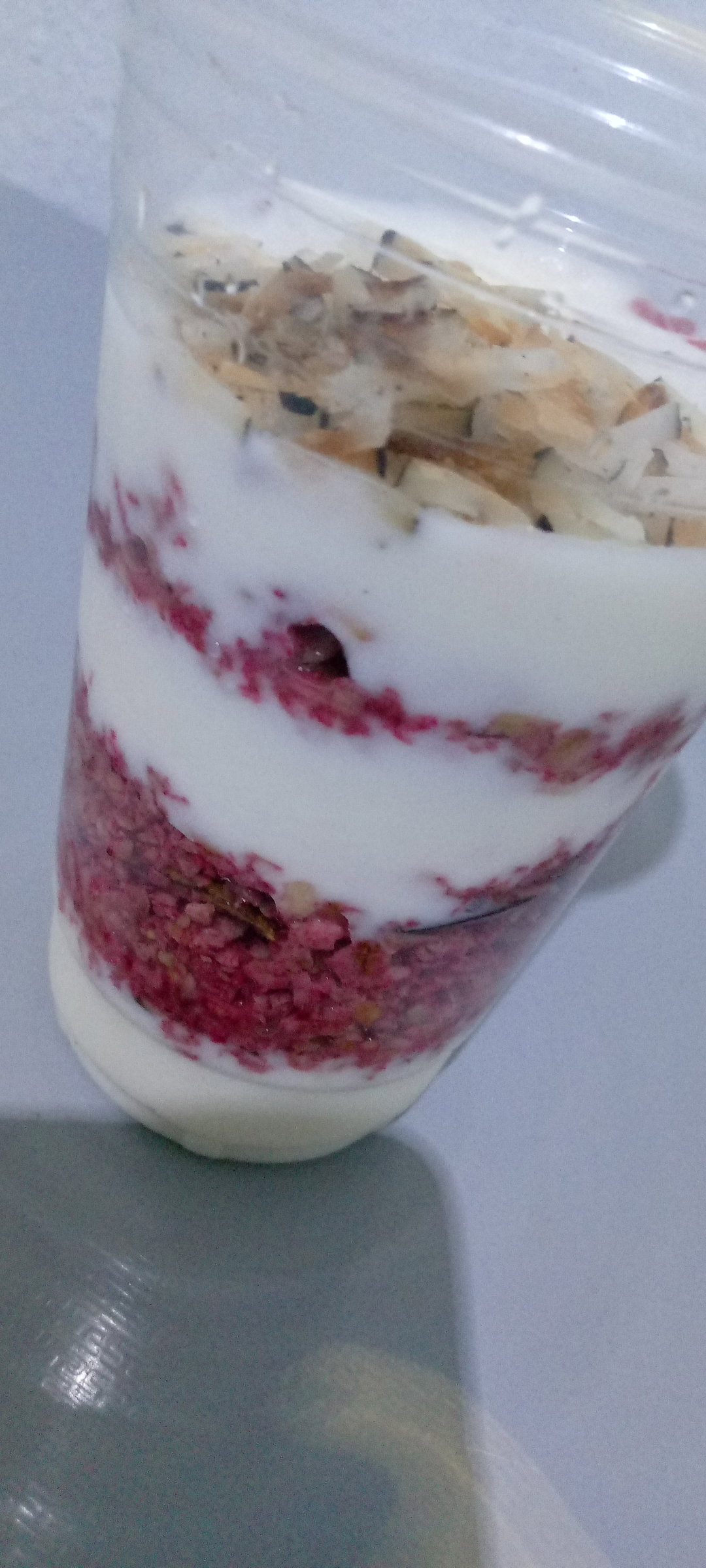 Strawberry crunchy nut parfait 
