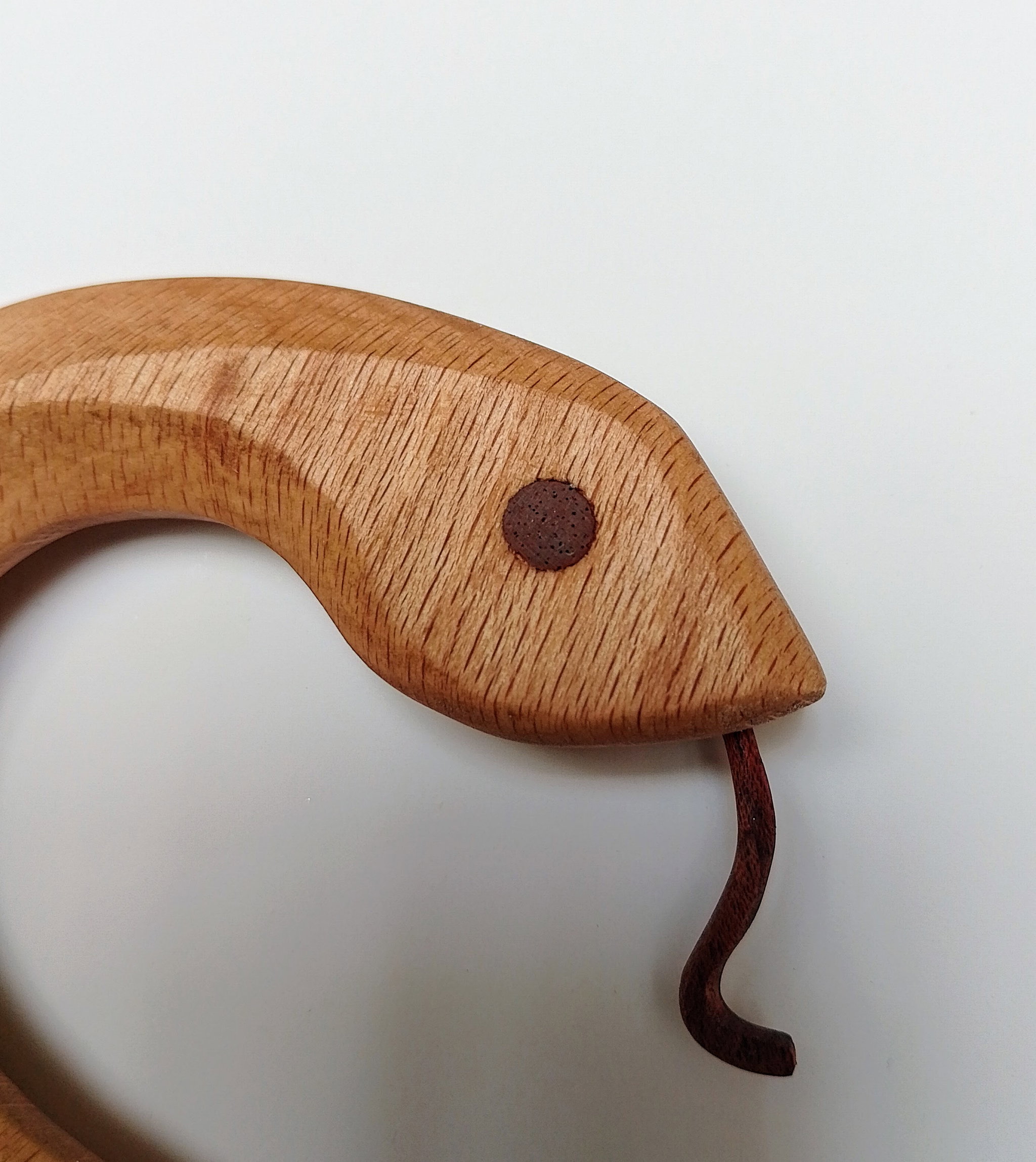 Charming Wooden Snake Decoration - 2025 Symbol_1