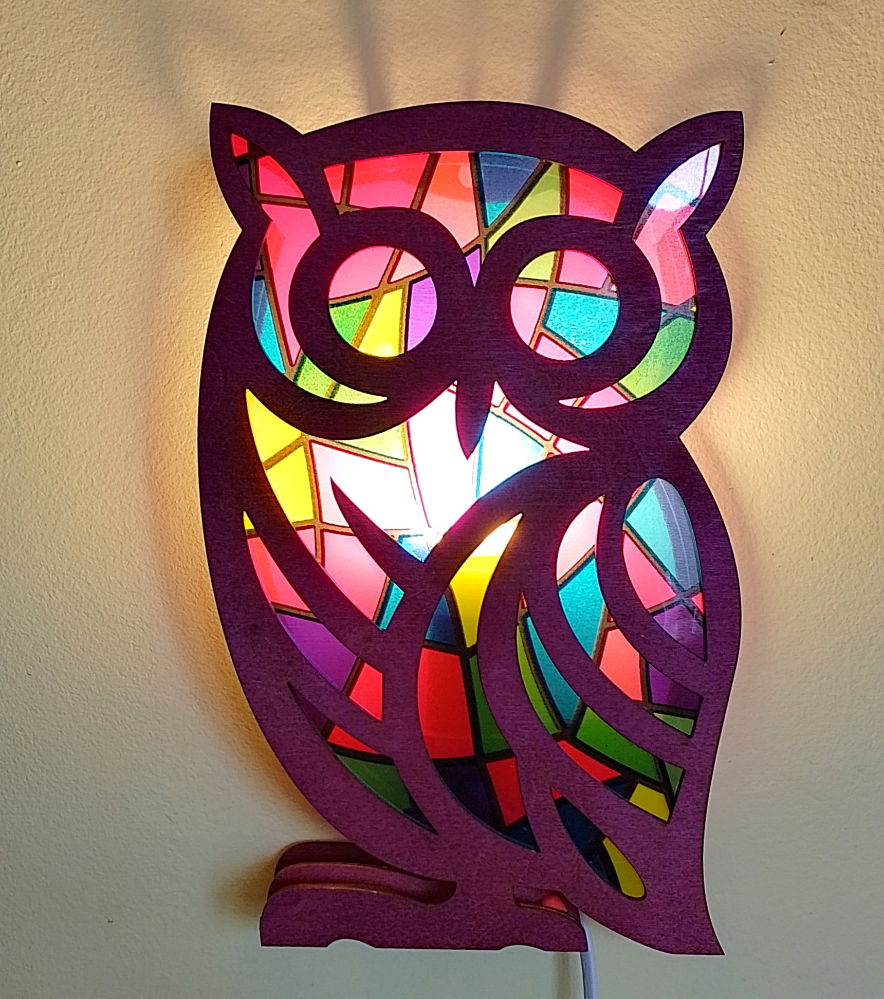 Wooden Owl Night Lamp_1