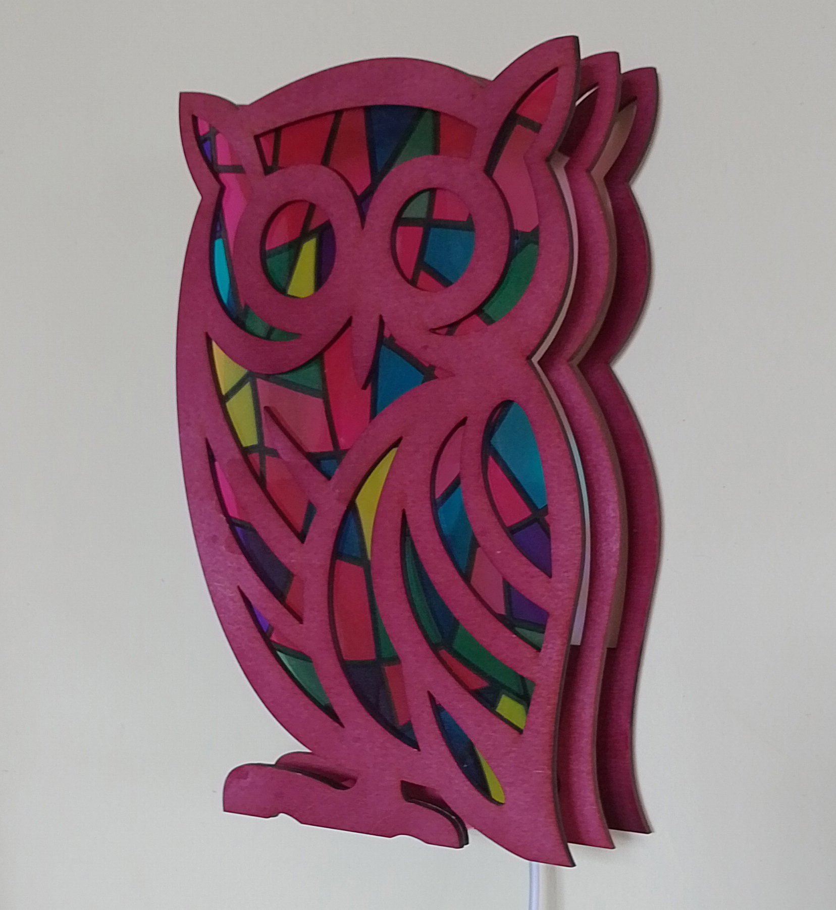 Wooden Owl Night Lamp_2
