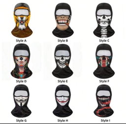 1 pièce Masque de style clown  crâne fantôme