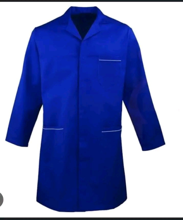 White and navy Blue Medical labcoats_1