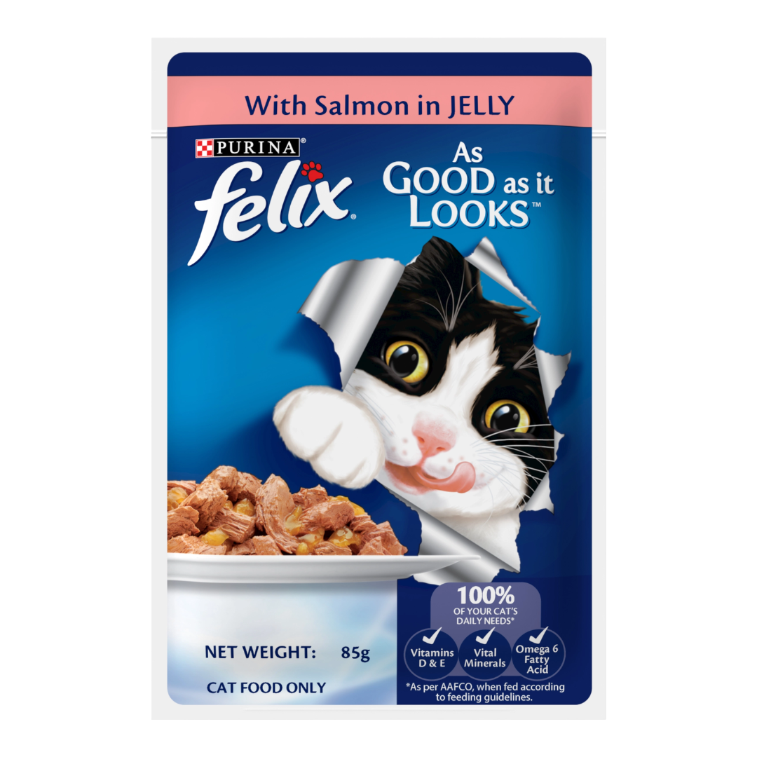 FELIX ADULT CAT SALMON 85G