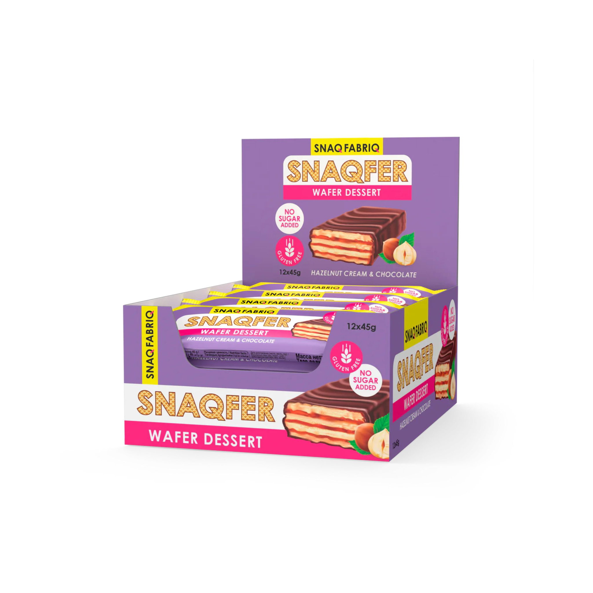 SF Glazed wafer bar Hazelnut Cream _0