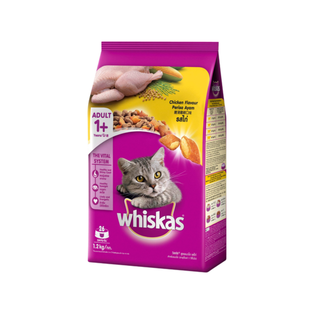 WHISKAS ADULT CAT CHICKEN 1.2KG_0