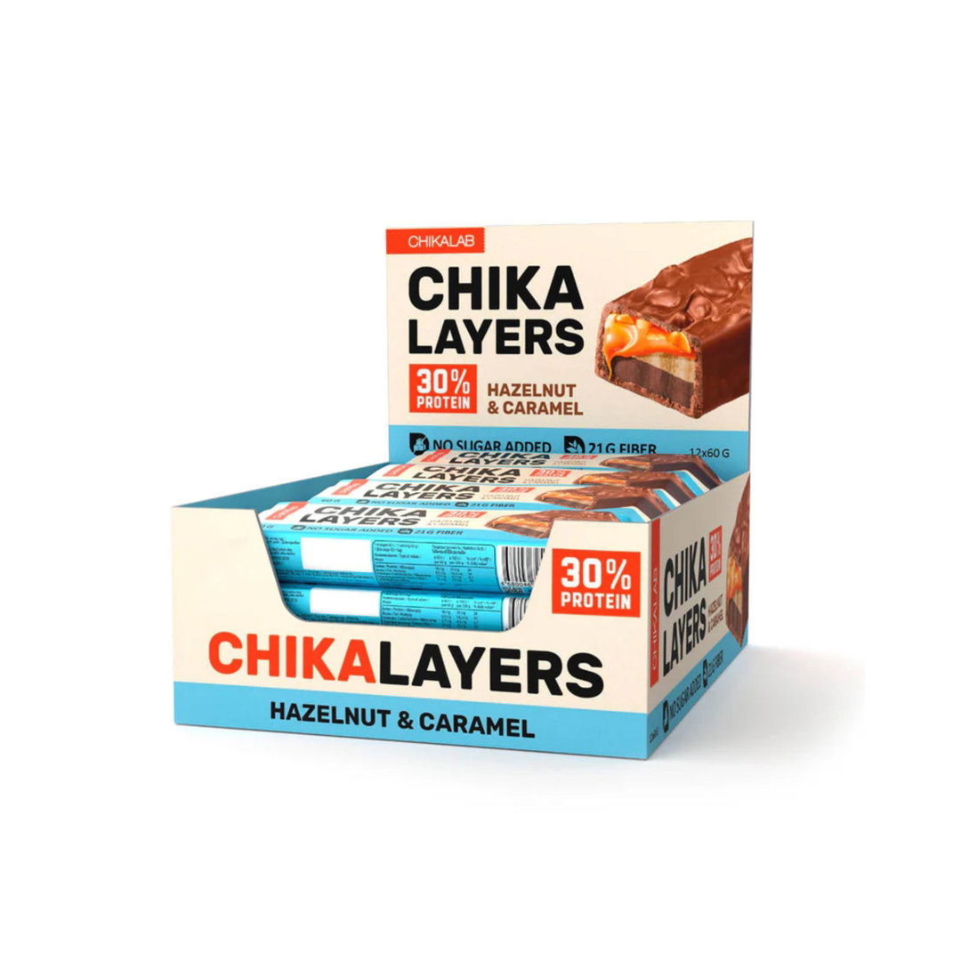 CL Chikalayers bar with filling Hazelnut with Caramel