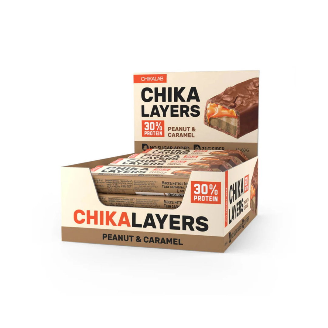 CL Chikalayers bar with filling Salted Caramel with peanuts