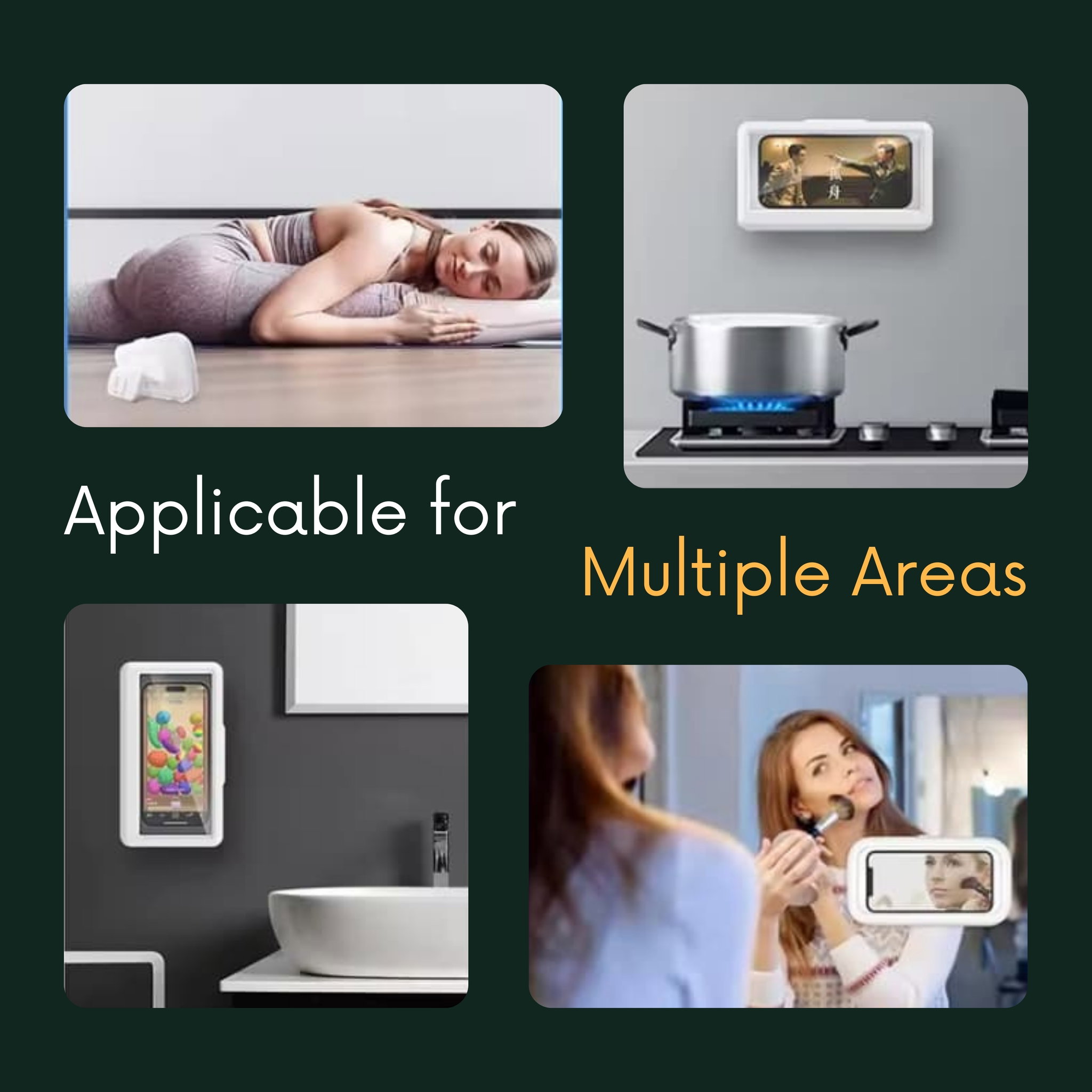 It's Homey AquaView 360° Phone Wall Mount | Waterproof Wall Mount for Shower, Kitchen & More_2
