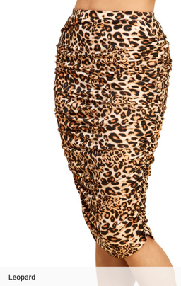 Jupe crayon longue à taille haute crepés latérales 