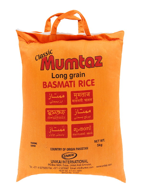 Mumtaz Classic Long Grain Basmati Rice, 5 Kg,_0