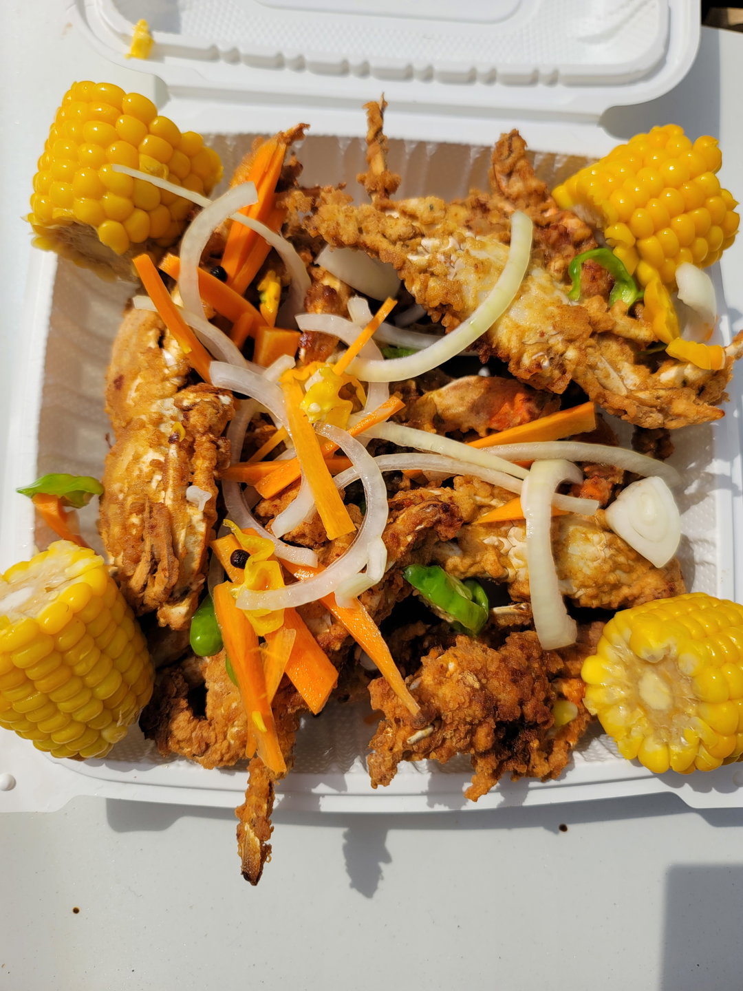 Fry crabs