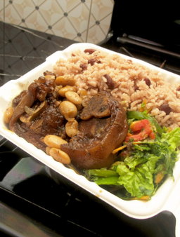 Cow foot and beans 