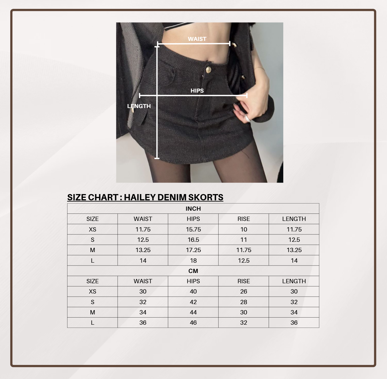 HAILEY DENIM SKORTS (BLACK)_4