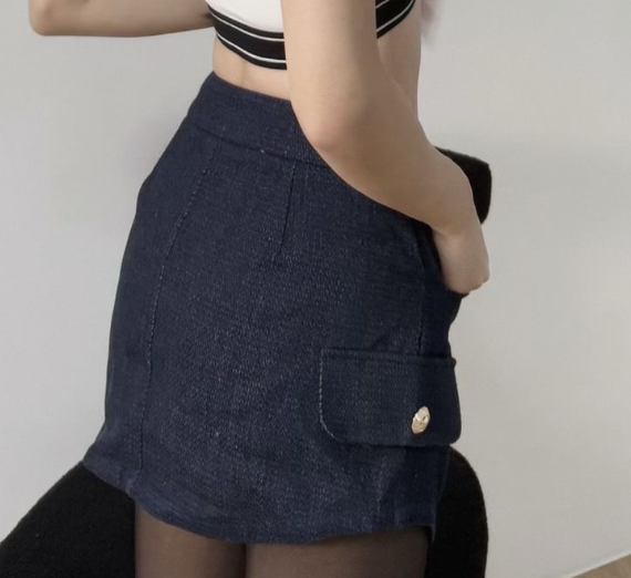 HAILEY DENIM SKORTS (BLUE)_0