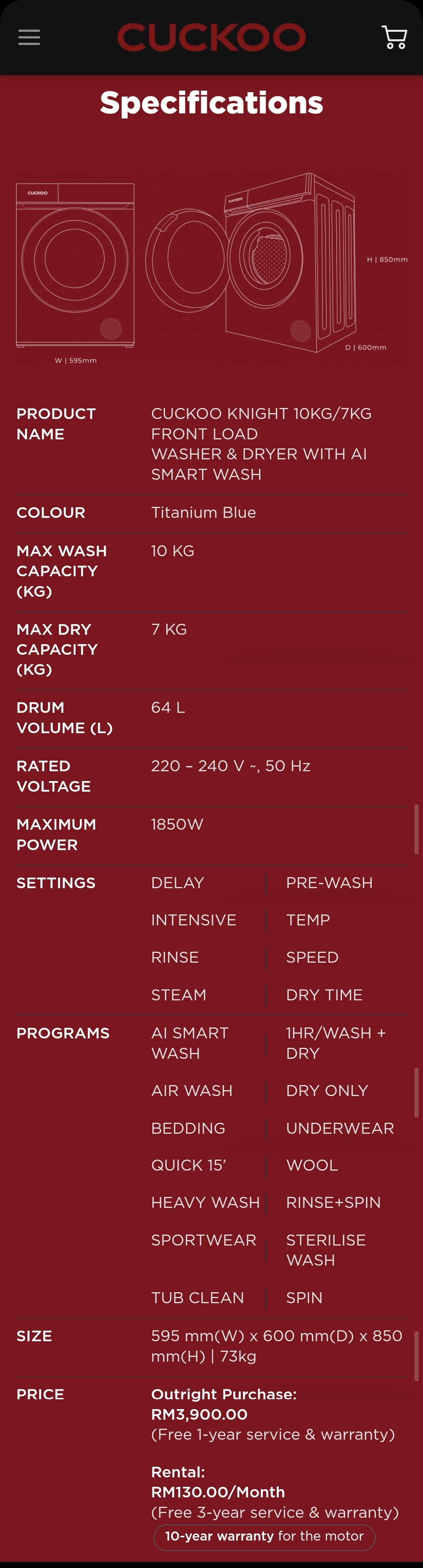 Cuckoo Knight Washer & Dryer_2