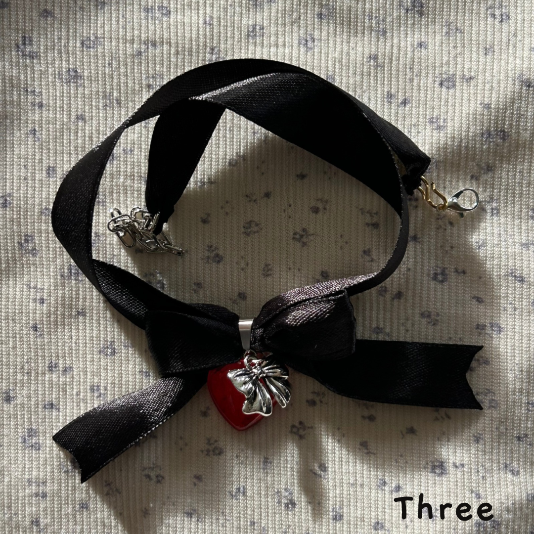 Ribbon choker necklace_5