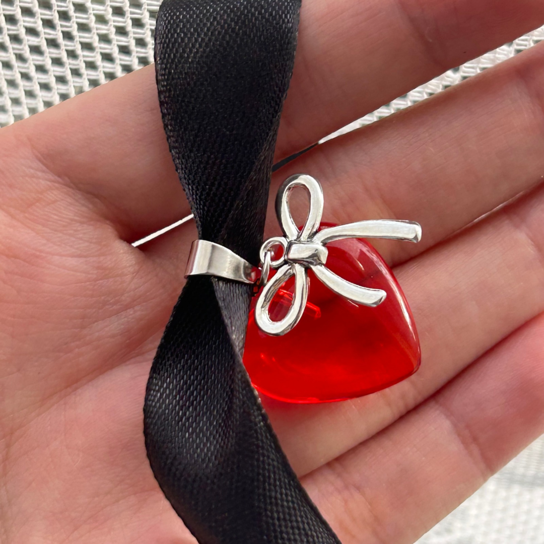 Ribbon choker necklace_2