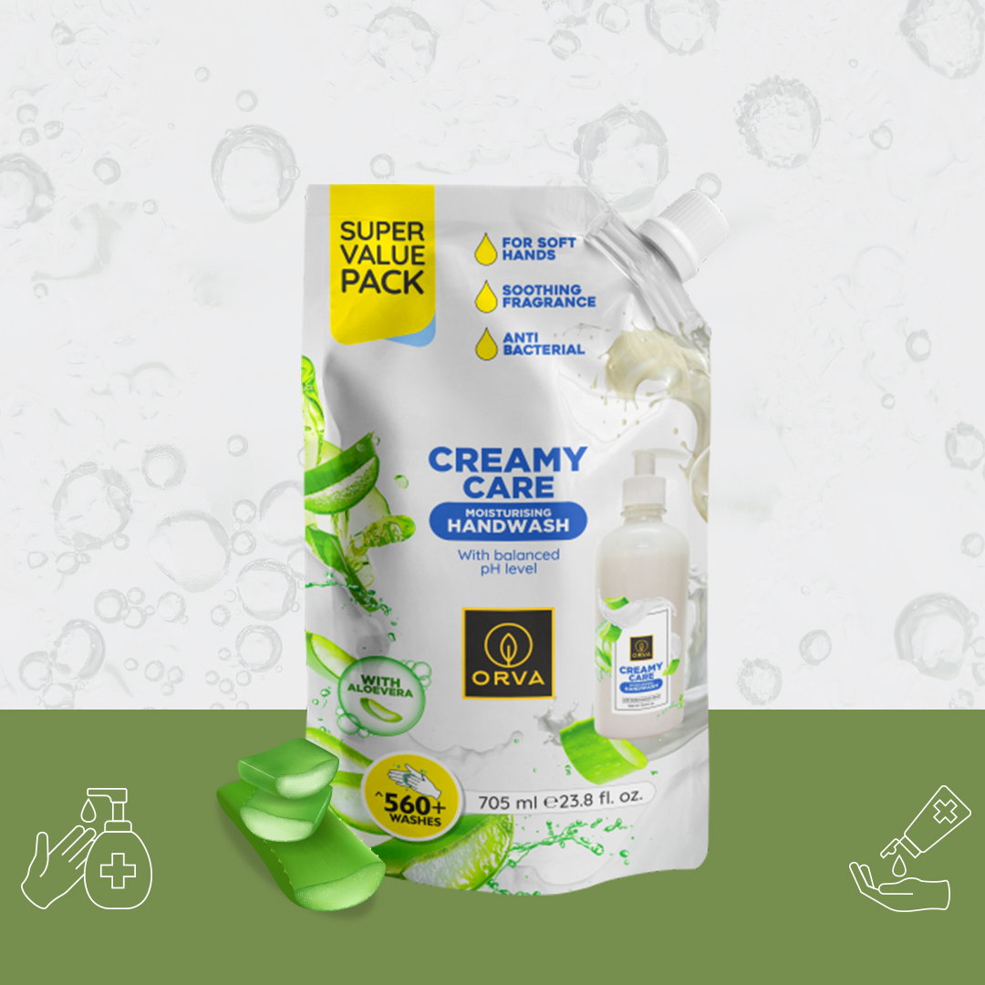 Orva Handwash 750 ml refill spout pouch_1