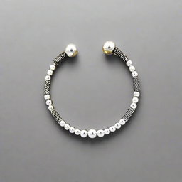 Silver unisex urban knight bracelet