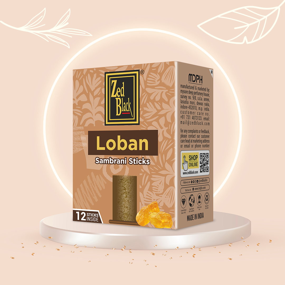 Zed Black Loban Sambrani dhoop sticks (dozen)_0