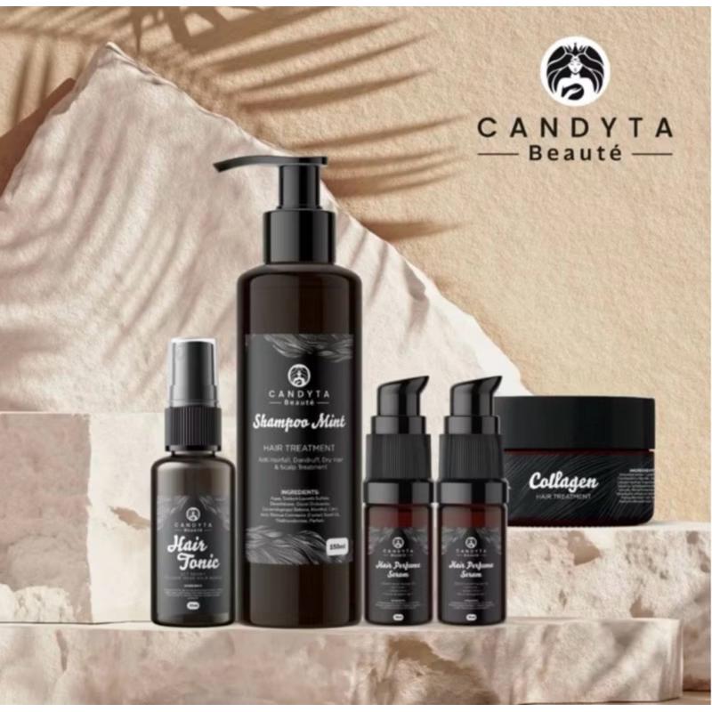 Complete Set [5 Items] - 150ml Mint Shampoo, 150ml Hair Collagen, 30ml Hair Tonic, 2 x 20ml Hair Serum Perfume_0