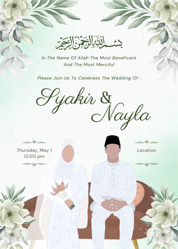 A5 Invitation Cards