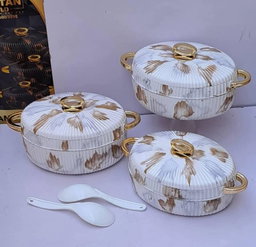 Gold and white bowl 