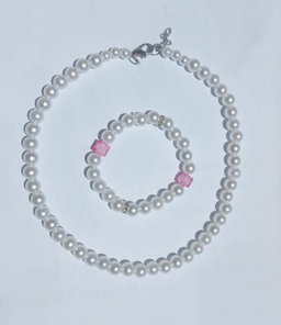 Pearl Necklace + Bracelet