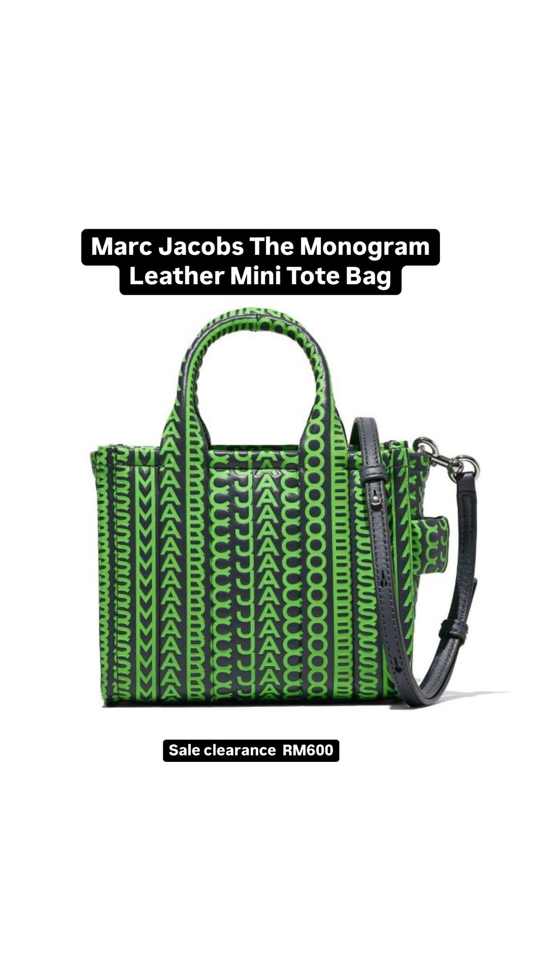Marc Jacobs The Monogram Leather Crossbody Tote bag