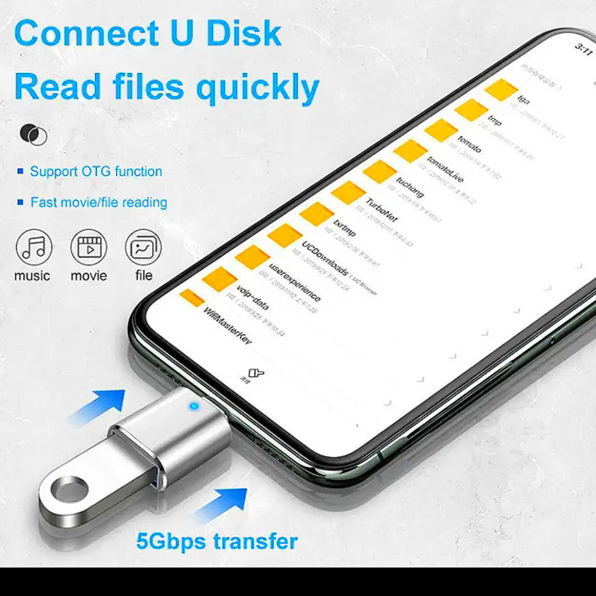 Boost your mobile phone & laptop's connectivity with USB C male to USB 3.0 female adapters!_1
