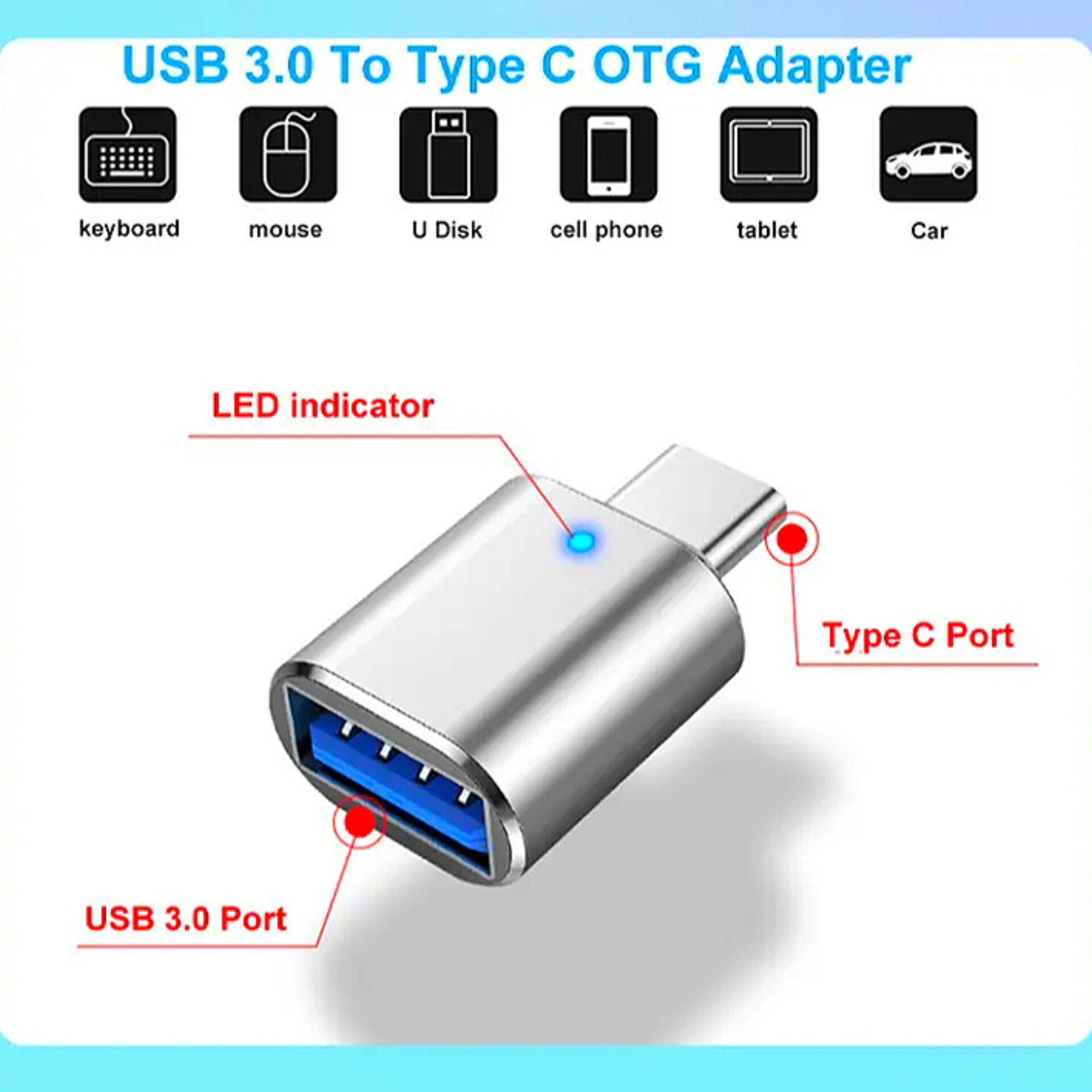Boost your mobile phone & laptop's connectivity with USB C male to USB 3.0 female adapters!_2