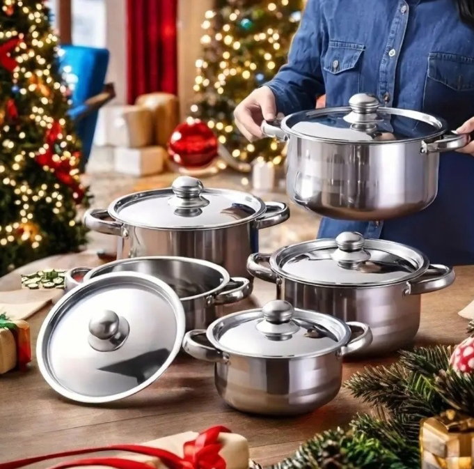 8pcs Stainless steel Cooking Set_0