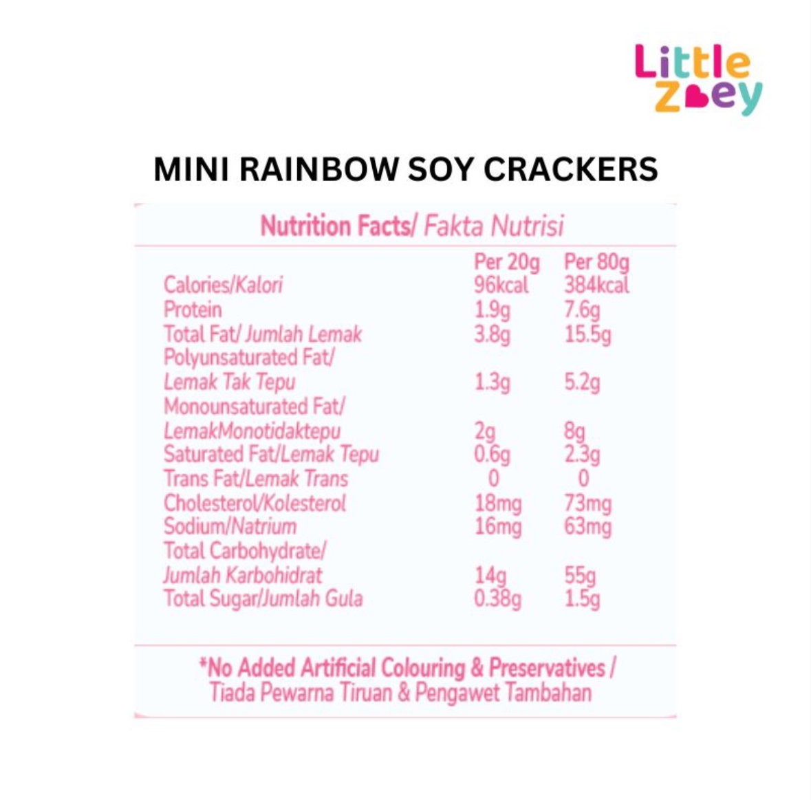 Zoey Mini Rainbow Soy Crackers (±80g)_2