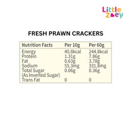 Zoey Fresh Prawn Crackers (±60g)