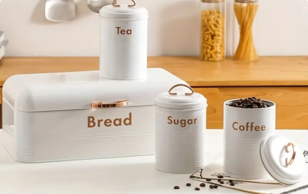 4pcs Metal Kitchen Container Set_0