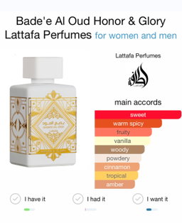 Lattafa Badae al Oud - Honor & Glory