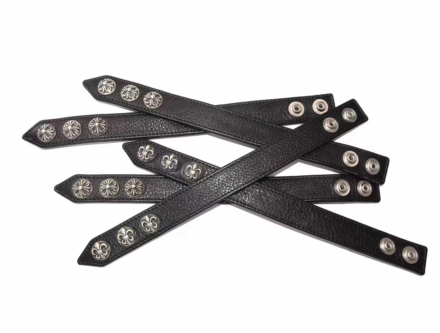 C H Leather Strap Bracelet_3