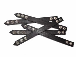 C H Leather Strap Bracelet