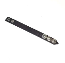 C H Leather Strap Bracelet