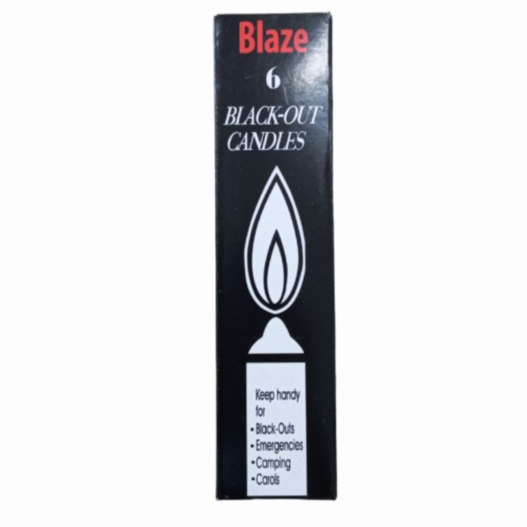 BLAZE BLACK-OUT CANDLES 6PCS