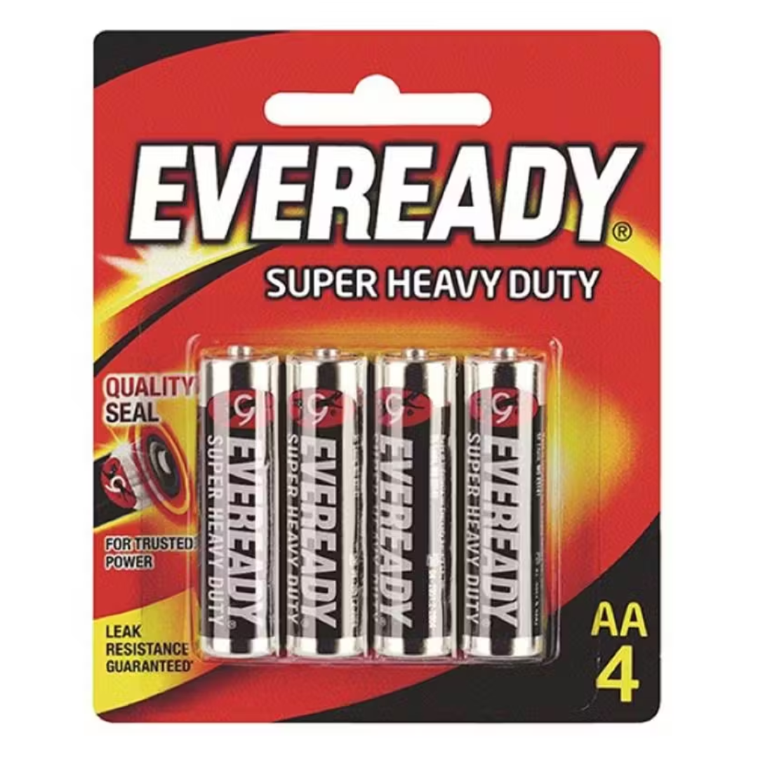 EVEREADY SUPER HEAVY DUTY BATTERY AA 4 BIJI_0