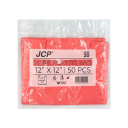 JCP HDPE PLASTIC BAG 12*12INCH 50PCS