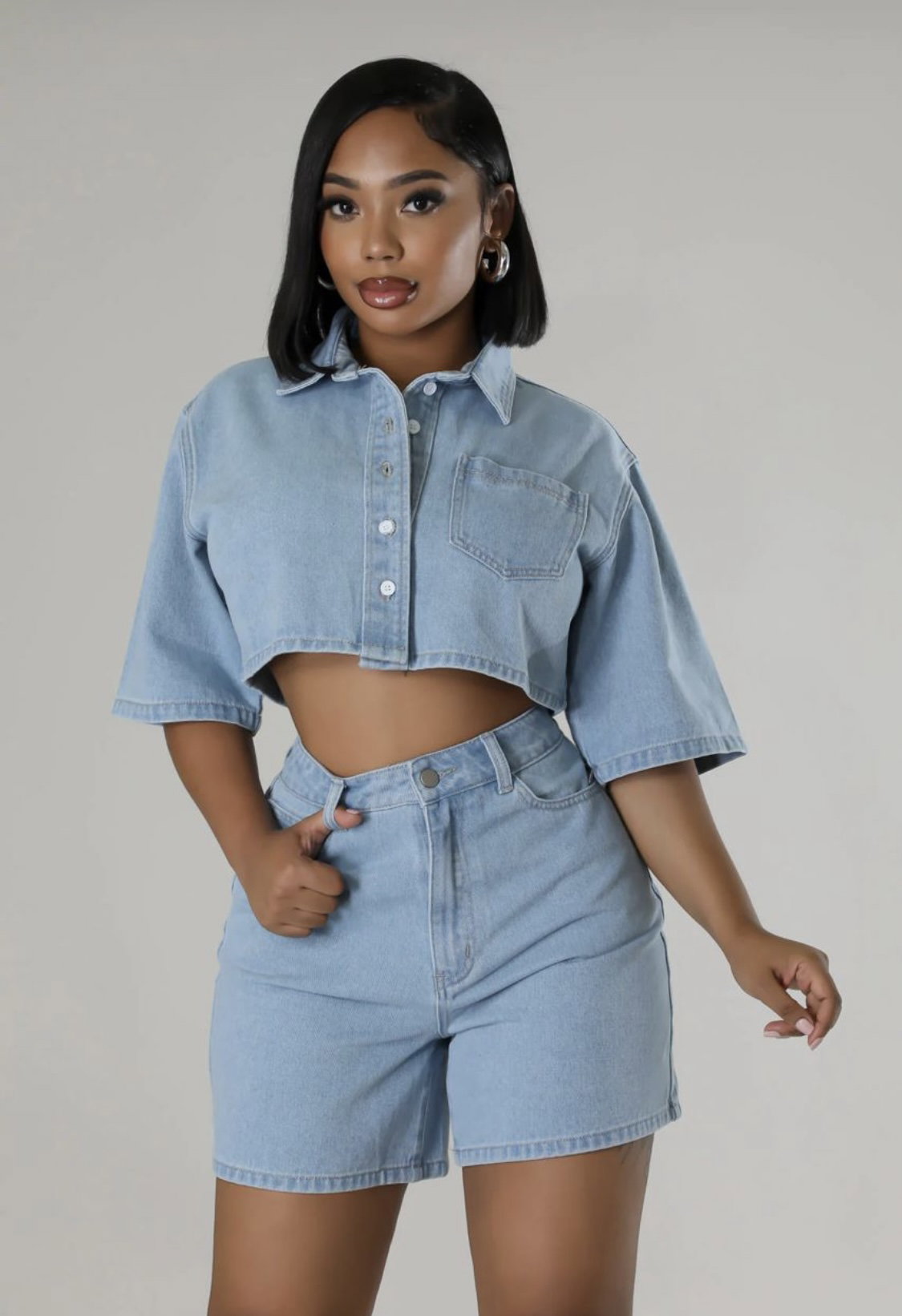 Combinaison en jeans _1