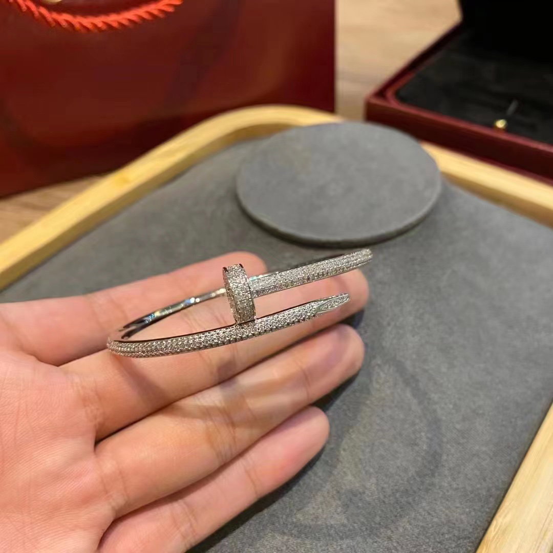 Cartier Full Diamonds Nail Bracelet_6