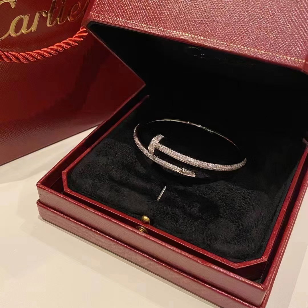 Cartier Full Diamonds Nail Bracelet_1