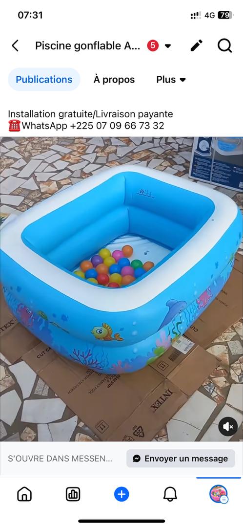Piscine gonflable bébé _0