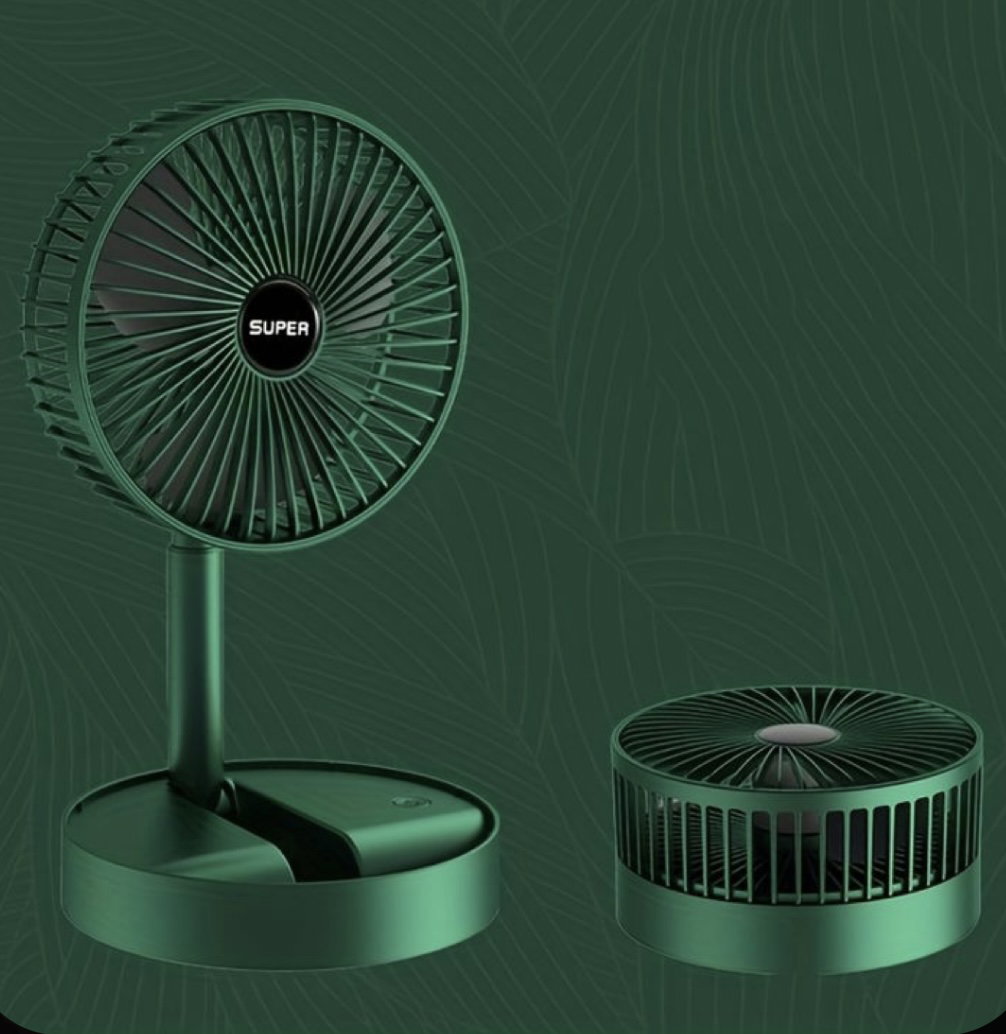 Portable folding fans
