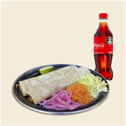 Combo 4 (2 burritos & Refresco)
